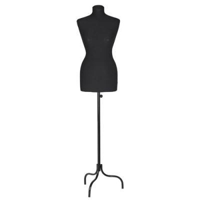 Манекен портняжный женский пластик, чёрный (Арт.К-301-С-4И)